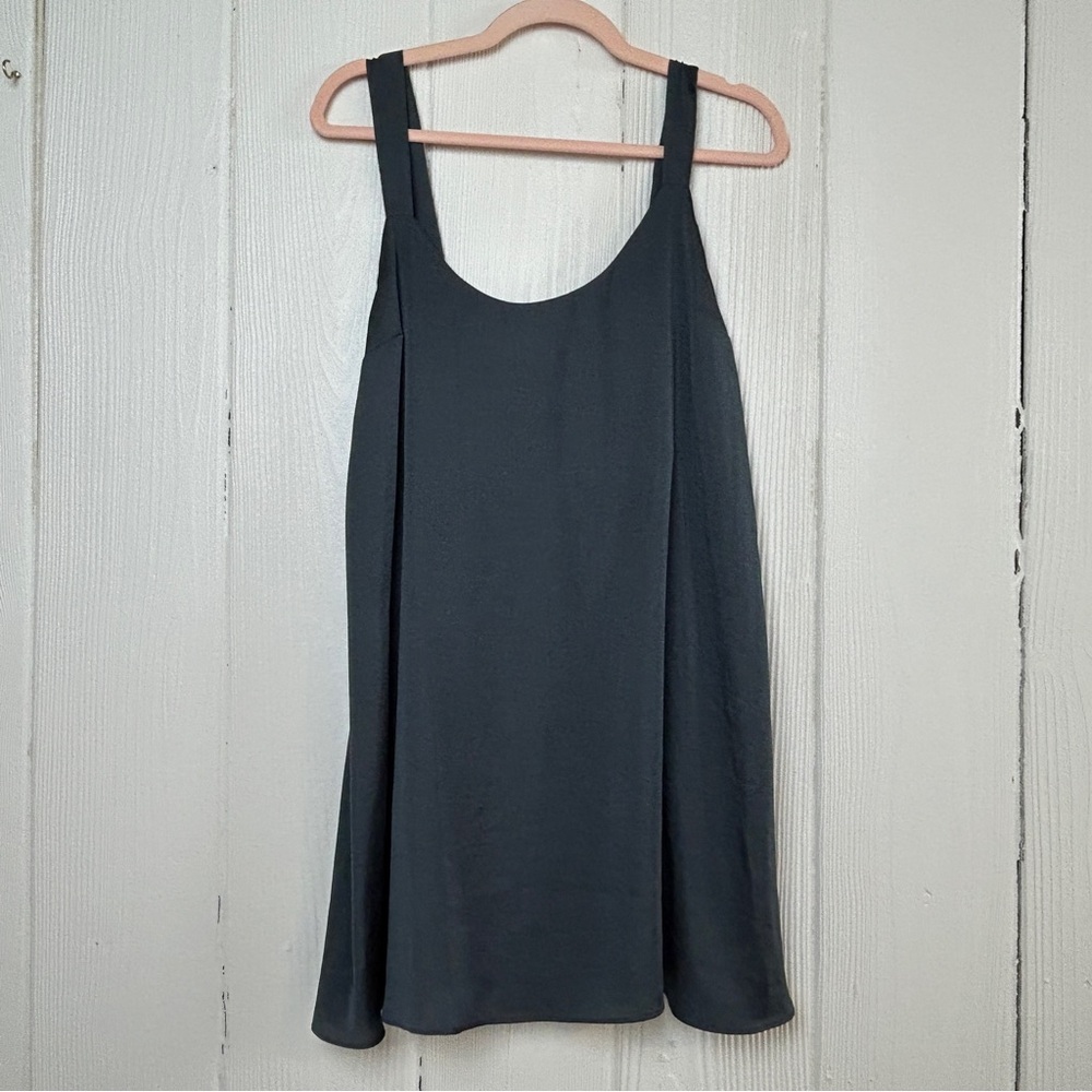 Intimately free people Dark Gray/Blue Sleeveless Mini Slip Dress